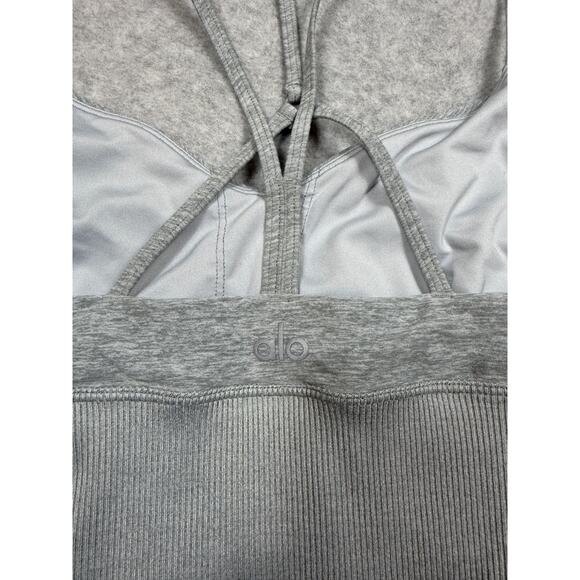 Alo Yoga Womens Size S Alosoft Lavish Bra Gray - Picture 6 of 6